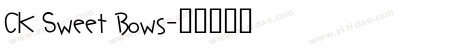CK Sweet Bows字体转换